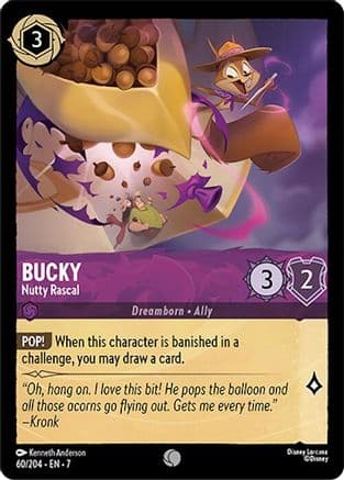 Bucky - Nutty Rascal — Archazia's Island Disney Lorcana card by Kenneth Anderson