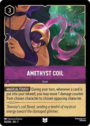 Amethyst Coil — Archazia's Island Disney Lorcana card by Francesco Colucci