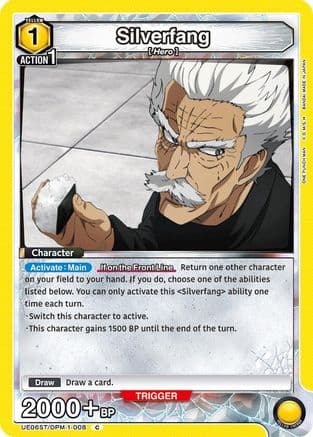 Silverfang (008) — UE06ST: One Punch Man Starter Deck Union Arena card by M.S.H
