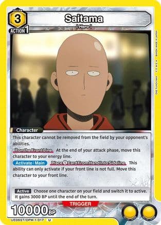Saitama (017) — UE06ST: One Punch Man Starter Deck