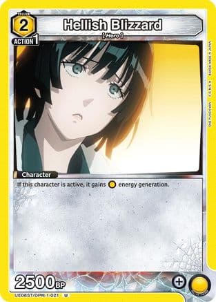 Hellish Blizzard (021) — UE06ST: One Punch Man Starter Deck