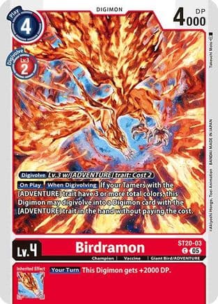 Birdramon — Starter Deck 20: Protector of Light Digimon Card Game card by Takeuchi Moto