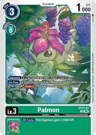 Palmon — Starter Deck 21: Hero of Hope Digimon Card Game card by naru