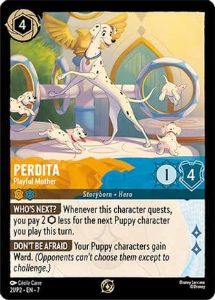 Perdita - Playful Mother — Disney Lorcana Promo Cards