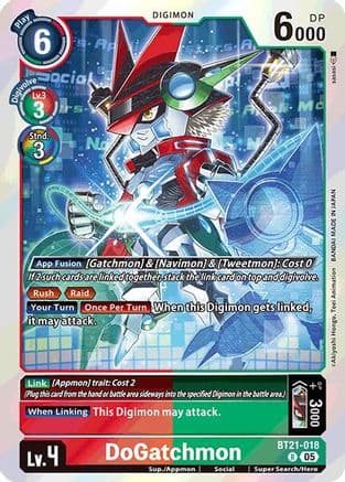 DoGatchmon — World Convergence Digimon Card Game card by Akiyoshi Honga, Toei Animation