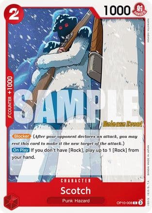 Scotch — Royal Blood Release Event Cards One Piece Card Game card by HISASHI HUJIWARA