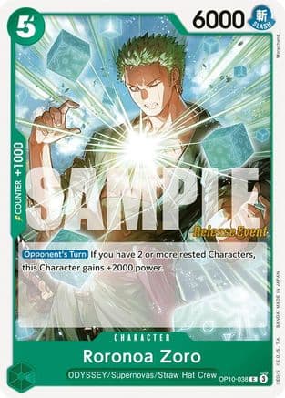 Roronoa Zoro (038) — Royal Blood Release Event Cards