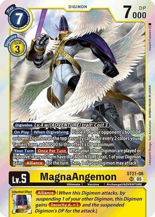 MagnaAngemon — Starter Deck 21: Hero of Hope Digimon Card Game card by Akiyoshi Honga, Toei Animation