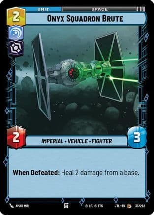 Onyx Squadron Brute — Jump to Lightspeed Star Wars: Unlimited card by Amad Mir