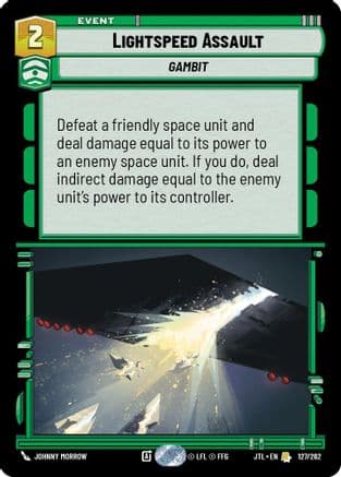 Lightspeed Assault — Jump to Lightspeed Star Wars: Unlimited card by Johnny Morrow