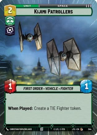 Kijimi Patrollers (Hyperspace) — Jump to Lightspeed Star Wars: Unlimited card by Christian Papazoglakis