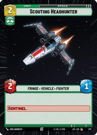 Scouting Headhunter (Hyperspace) — Jump to Lightspeed Star Wars: Unlimited card by Ario Anindito