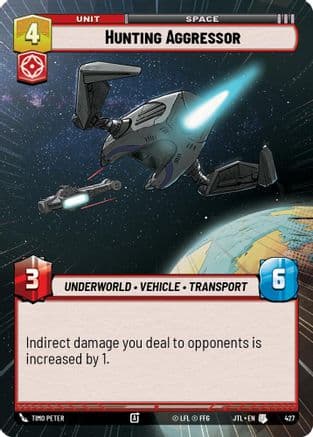 Hunting Aggressor (Hyperspace) — Jump to Lightspeed Star Wars: Unlimited card by Timo Peter