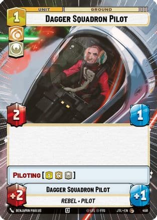 Dagger Squadron Pilot (Hyperspace) — Jump to Lightspeed Star Wars: Unlimited card by Benjamin Paulus