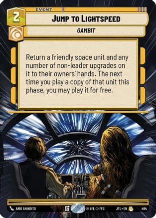 Jump to Lightspeed (Hyperspace) — Jump to Lightspeed Star Wars: Unlimited card by Ario Anindito