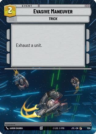 Evasive Maneuver (Hyperspace) — Jump to Lightspeed Star Wars: Unlimited card by Aaron Dhanda