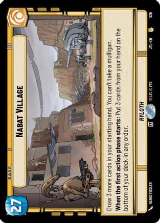 Nabat Village (Foil) — Jump to Lightspeed Star Wars: Unlimited card by Marko Fiedler