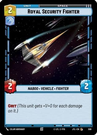 Royal Security Fighter (Foil) — Jump to Lightspeed Star Wars: Unlimited card by Eslam AboShady