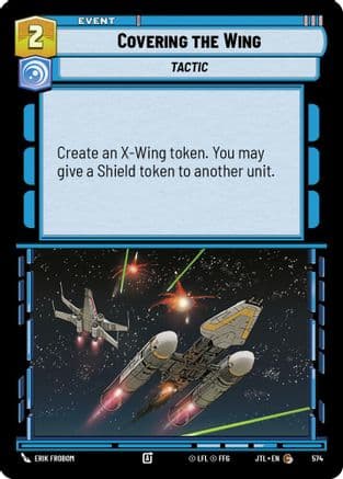 Covering the Wing (Foil) — Jump to Lightspeed Star Wars: Unlimited card by Erik Frobom