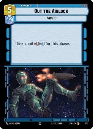 Out the Airlock (Foil) — Jump to Lightspeed Star Wars: Unlimited card by Denis Medri