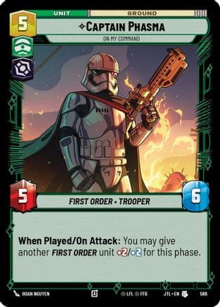 Captain Phasma - On My Command (Foil) — Jump to Lightspeed