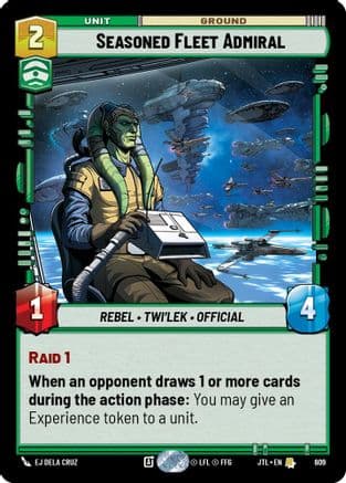 Seasoned Fleet Admiral (Foil) — Jump to Lightspeed Star Wars: Unlimited card by EJ Dela Cruz