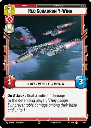 Red Squadron Y-Wing (Foil) — Jump to Lightspeed