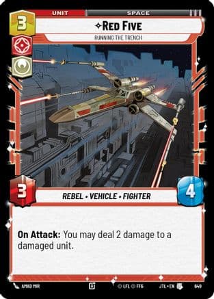 Red Five - Running the Trench (Foil) — Jump to Lightspeed