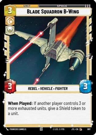 Blade Squadron B-Wing (Foil) — Jump to Lightspeed Star Wars: Unlimited card by Francois Cannels
