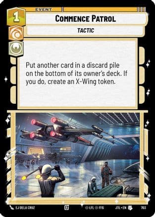 Commence Patrol (Foil) — Jump to Lightspeed Star Wars: Unlimited card by EJ Dela Cruz