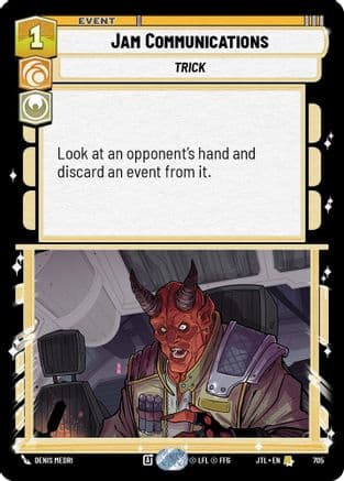 Jam Communications (Foil) — Jump to Lightspeed Star Wars: Unlimited card by Denis Medri
