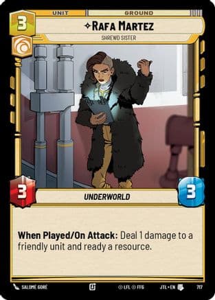 Rafa Martez - Shrewd Sister (Foil) — Jump to Lightspeed