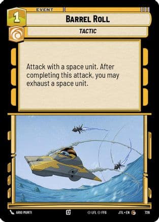 Barrel Roll (Foil) — Jump to Lightspeed Star Wars: Unlimited card by АНО PHOTO