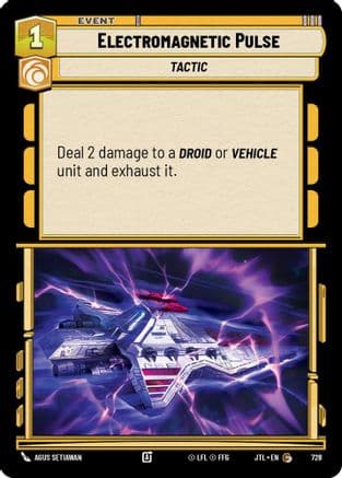 Electromagnetic Pulse (Foil) — Jump to Lightspeed Star Wars: Unlimited card by Agus Setiawan