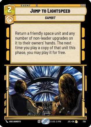 Jump to Lightspeed (Foil) — Jump to Lightspeed Star Wars: Unlimited card by Ario Anindito