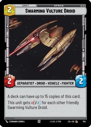 Swarming Vulture Droid (Foil) — Jump to Lightspeed