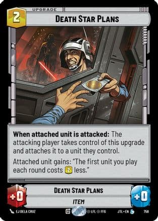 Death Star Plans (Foil) — Jump to Lightspeed Star Wars: Unlimited card by EJ Dela Cruz