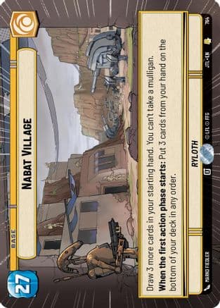 Nabat Village (Hyperspace Foil) — Jump to Lightspeed Star Wars: Unlimited card by Marko Fiedler