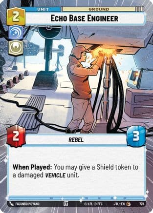 Echo Base Engineer (Hyperspace Foil) — Jump to Lightspeed Star Wars: Unlimited card by Facundo Moyano
