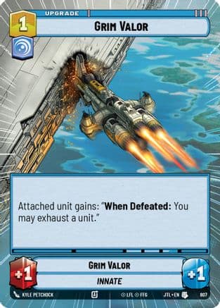Grim Valor (Hyperspace Foil) — Jump to Lightspeed