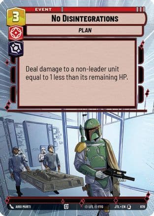 No Disintegrations (Hyperspace Foil) — Jump to Lightspeed
