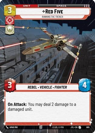 Red Five - Running the Trench (Hyperspace Foil) — Jump to Lightspeed