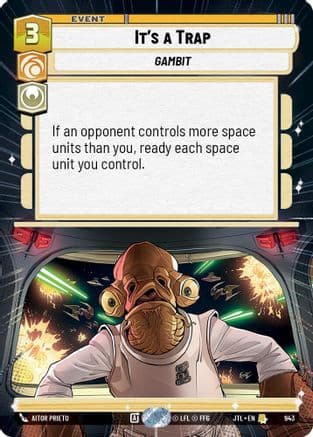 It's a Trap (Hyperspace Foil) — Jump to Lightspeed Star Wars: Unlimited card by Aitor Prieto