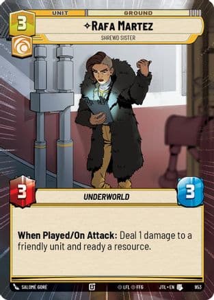 Rafa Martez - Shrewd Sister (Hyperspace Foil) — Jump to Lightspeed