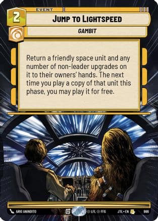 Jump to Lightspeed (Hyperspace Foil) — Jump to Lightspeed Star Wars: Unlimited card by Ario Anindito
