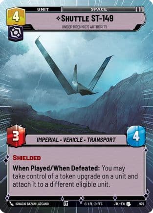 Shuttle ST-149 - Under Krennic's Authority (Hyperspace Foil) — Jump to Lightspeed