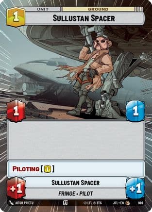 Sullustan Spacer (Hyperspace Foil) — Jump to Lightspeed Star Wars: Unlimited card by Aitor Prieto