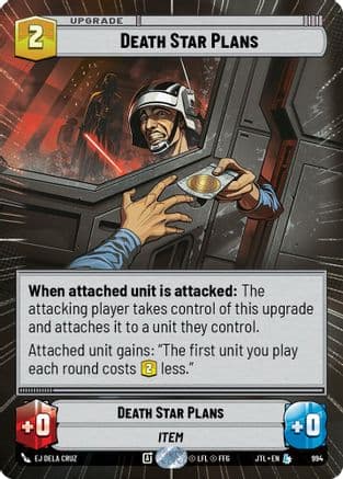 Death Star Plans (Hyperspace Foil) — Jump to Lightspeed Star Wars: Unlimited card by EJ Dela Cruz