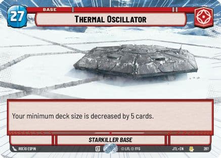 Thermal Oscillator (Hyperspace) — Jump to Lightspeed Star Wars: Unlimited card by Rocío Espin