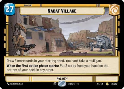 Nabat Village — Jump to Lightspeed Star Wars: Unlimited card by Marko Fiedler